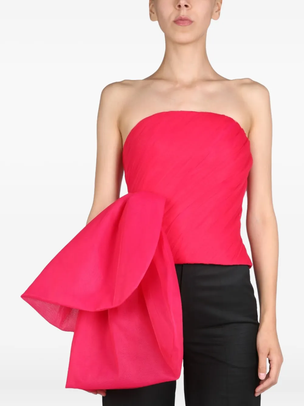 ANOUKI bow strapless top | Pink | Image 1