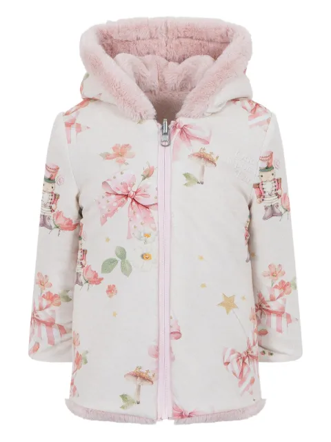Lapin House hooded reversible jacket