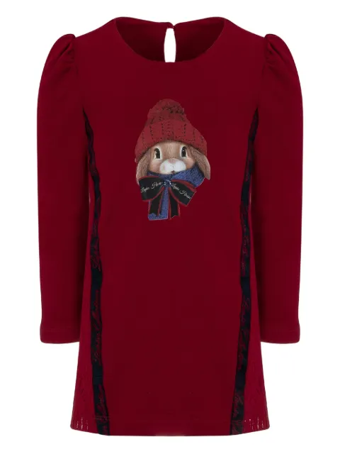 Lapin House rabbit-print dress