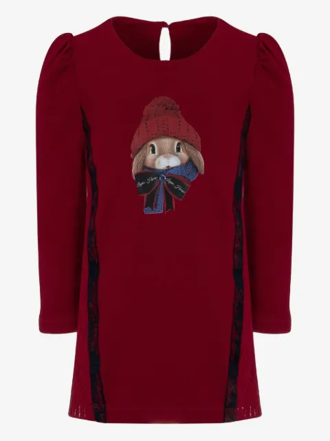 Lapin House rabbit-print dress