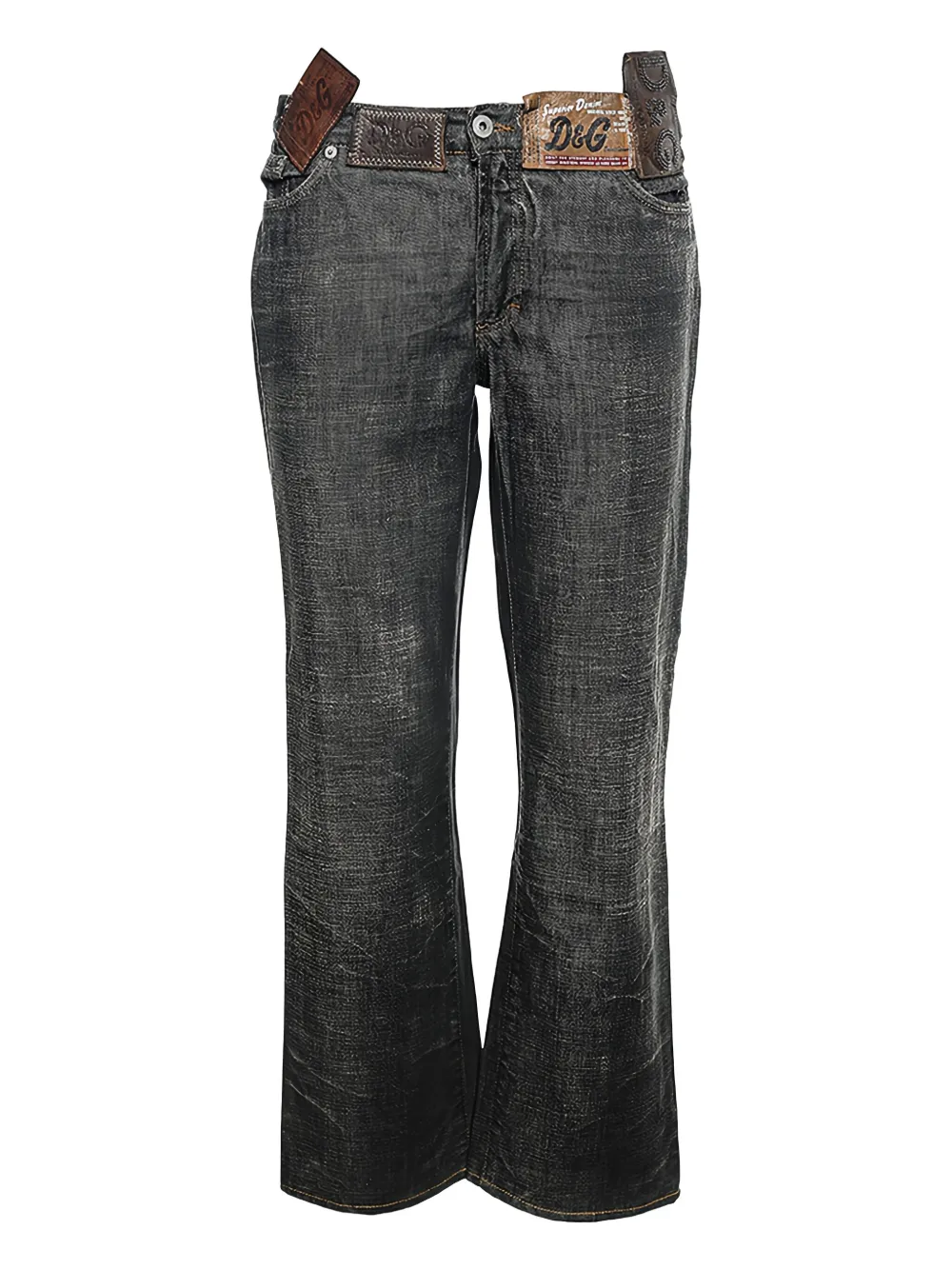 D & G Vintage pre-owned five-pockets jeans - ブラック D & G Vintage pre-owned five-pockets jeans - ブラック