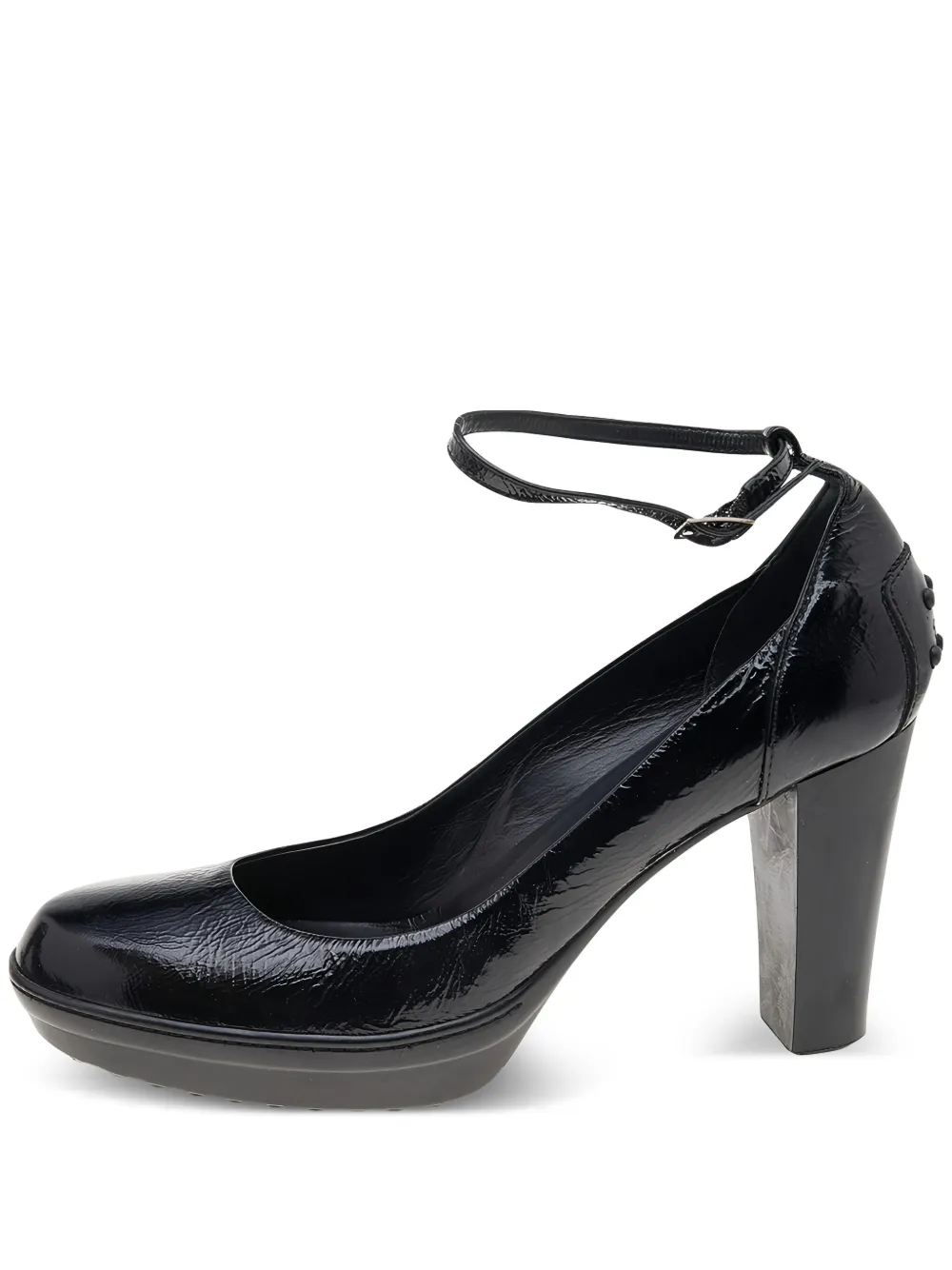 Tod's Vintage Pre-owned 100mm leather platform pumps | Black | Image 1