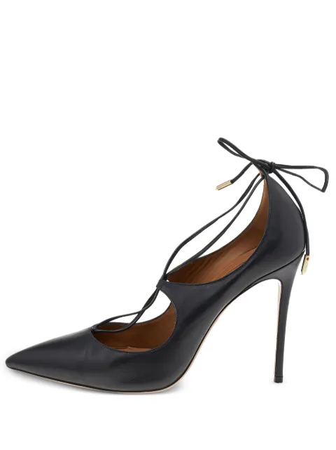 Aquazzura 105mm Christy leather pumps