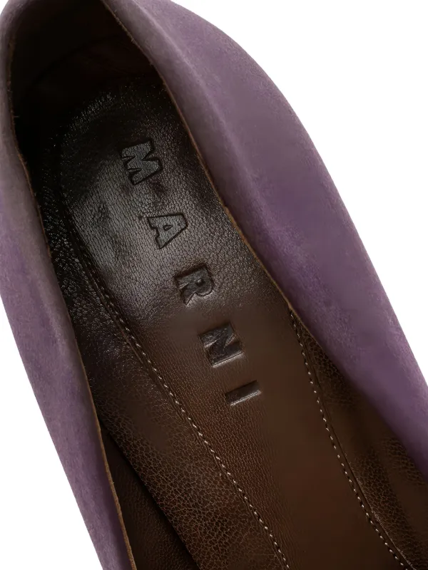 Marni Pre-Owned プラットフォームパンプス 125mm | パープル