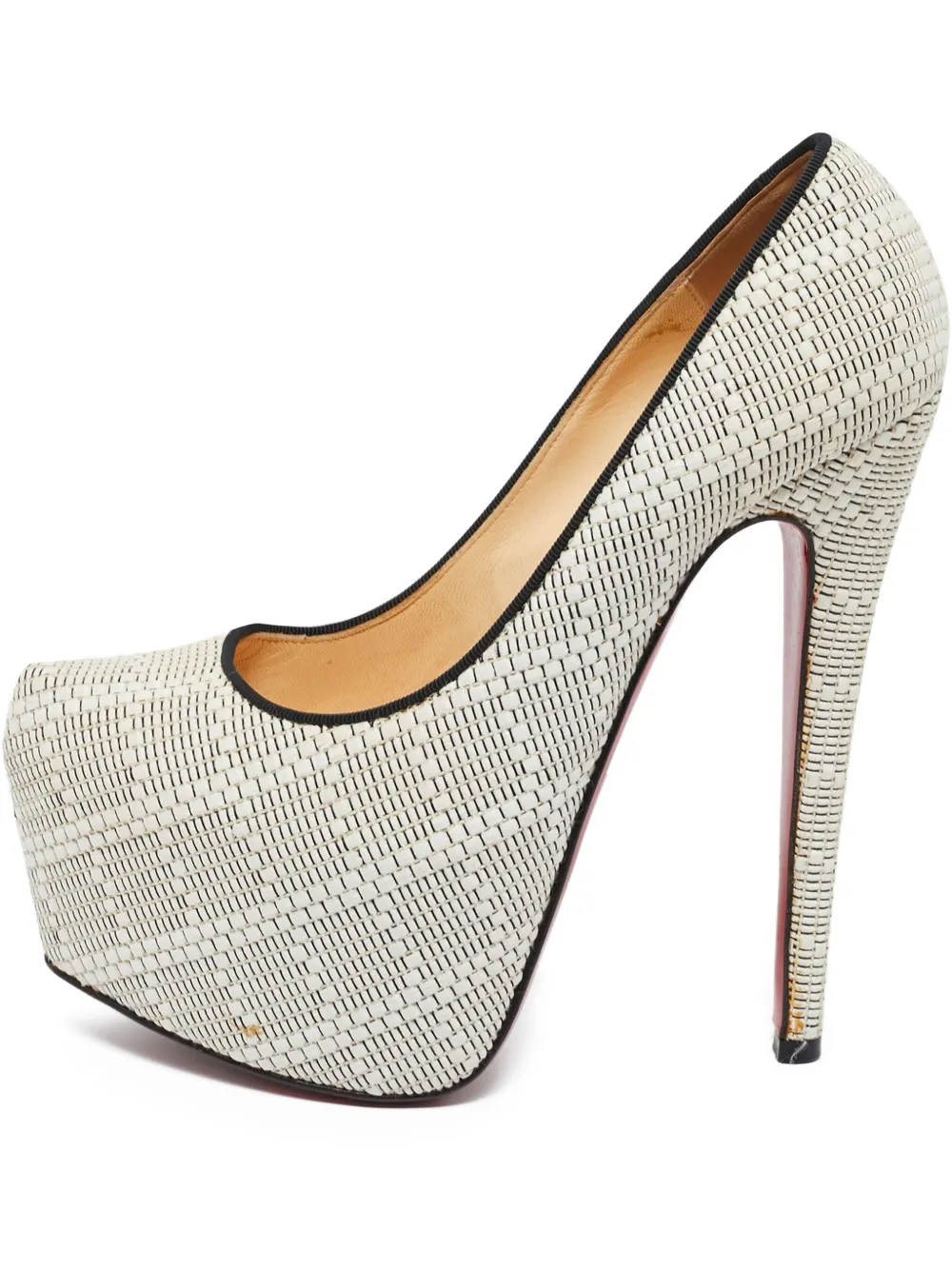 Christian Louboutin Pre-Owned 155mm Daffodile platform pumps | White | Image 1