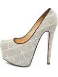 Christian Louboutin Pre-Owned 155mm Daffodile platform pumps - White