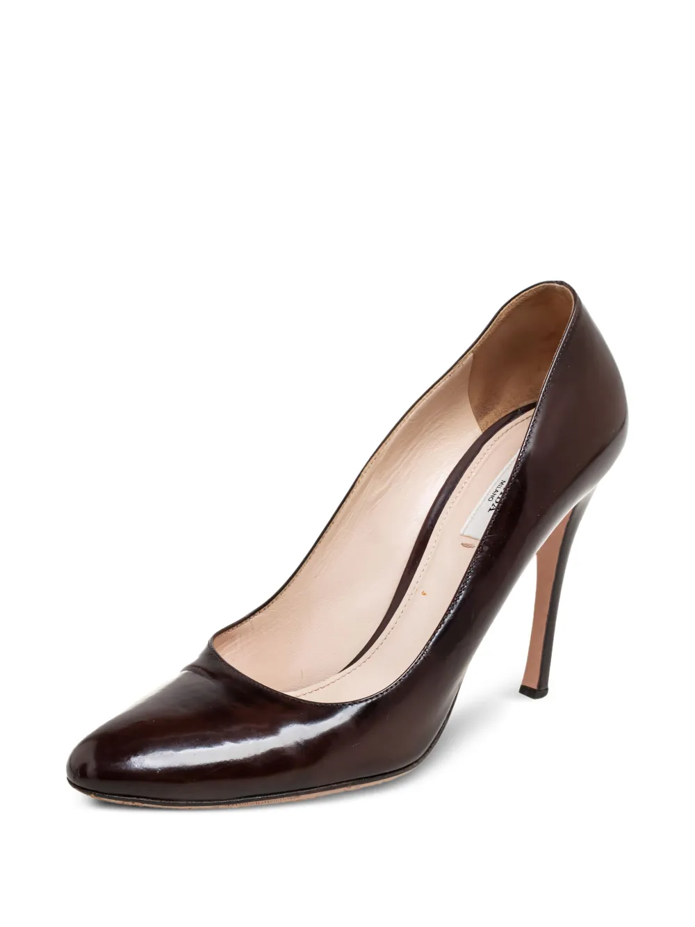Prada Pre-Owned 110mm patent-leather pumps | Image 2