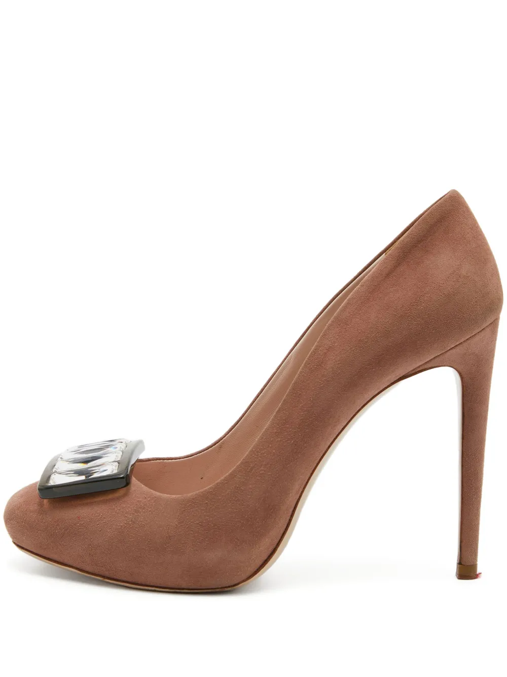 Miu Miu Pre-Owned 110mm strappy stiletto heel | Pink | Image 1