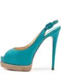 Christian Louboutin Pre-Owned 140mm Palais Royal slingback pumps - Blue