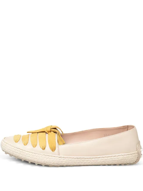 Tod's pre-owned slip-on lace-up embellishment loafers