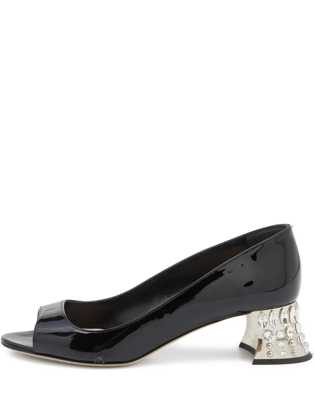 Miu Miu Pre-Owned 50mm patent pumps | Black | Image 1
