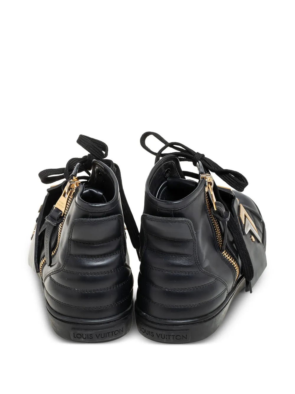 Louis Vuitton Pre-Owned Sneakers met logoplakkaat - Zwart