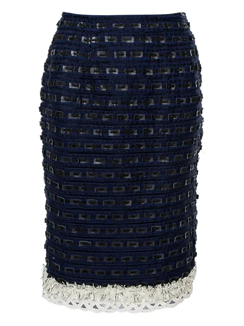 Oscar de la Renta Pre-Owned knitted midi skirt
