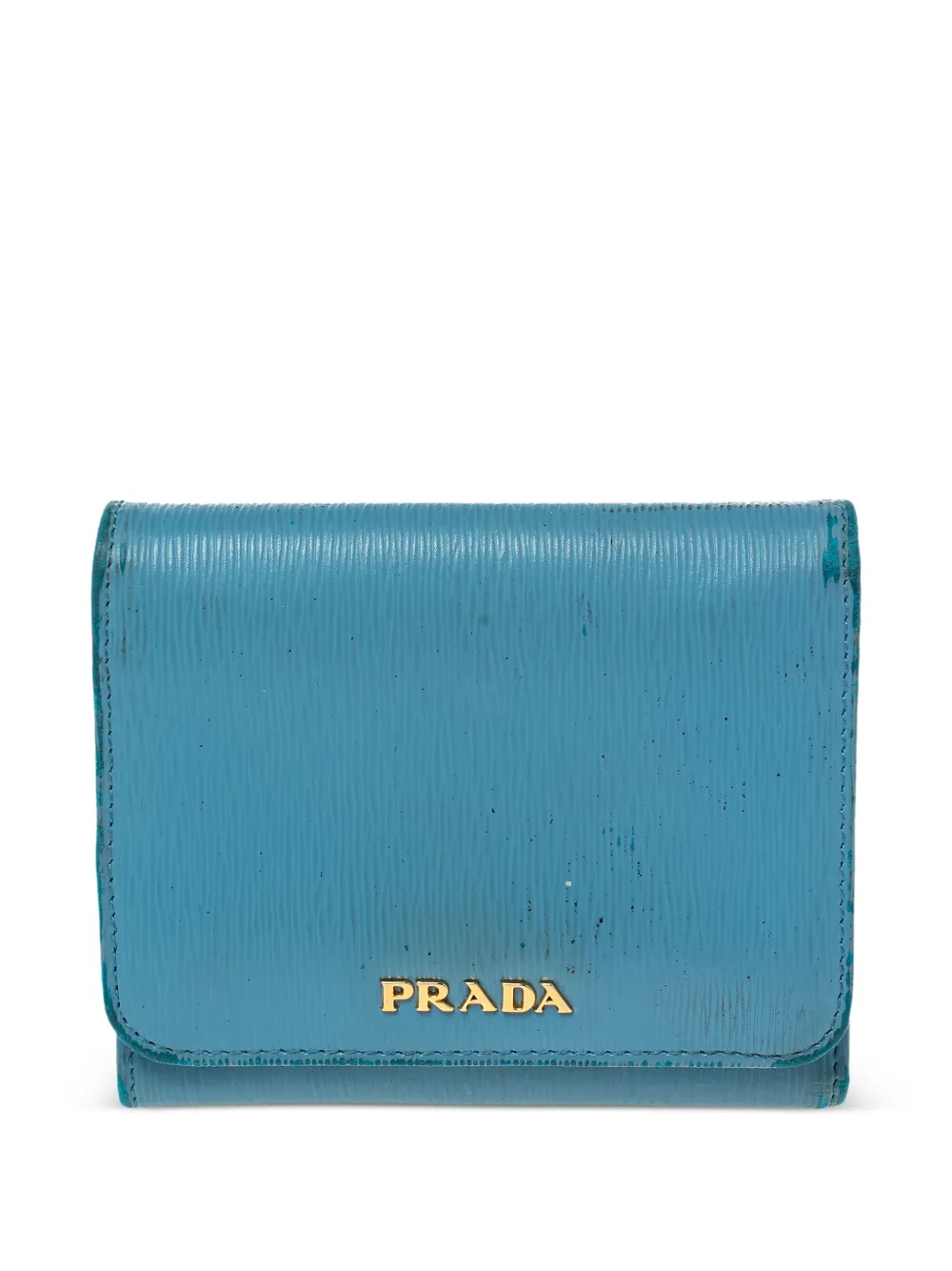 Prada Pre-Owned appliqué-logo wallet | Blue | Image 1