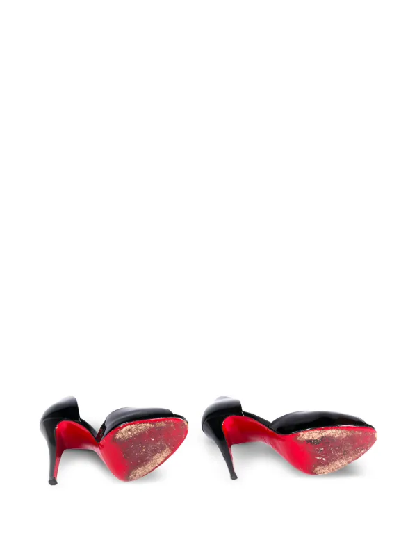 Christian Louboutin ポインテッドトゥハイヒール Christian Louboutin Pre-Owned Christ 120mm peep-toe Stiletto Heels