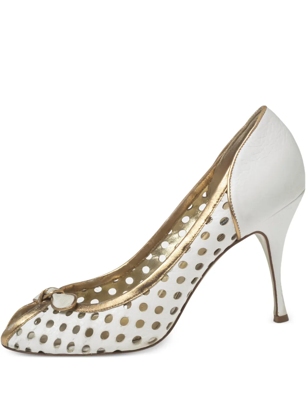 Dolce & Gabbana Pre-Owned 105mm leather pumps | White | Image 1