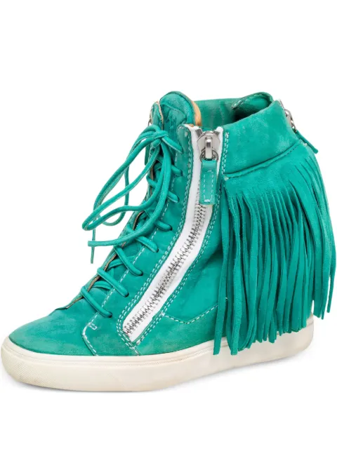 Giuseppe Zanotti Vintage Pre-Owned suede fringed sneakers