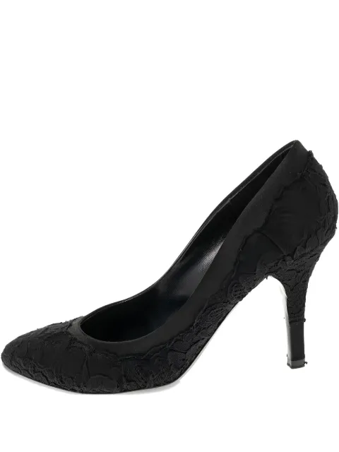 Dolce & Gabbana Pre-Owned 90mm lace satin pumps