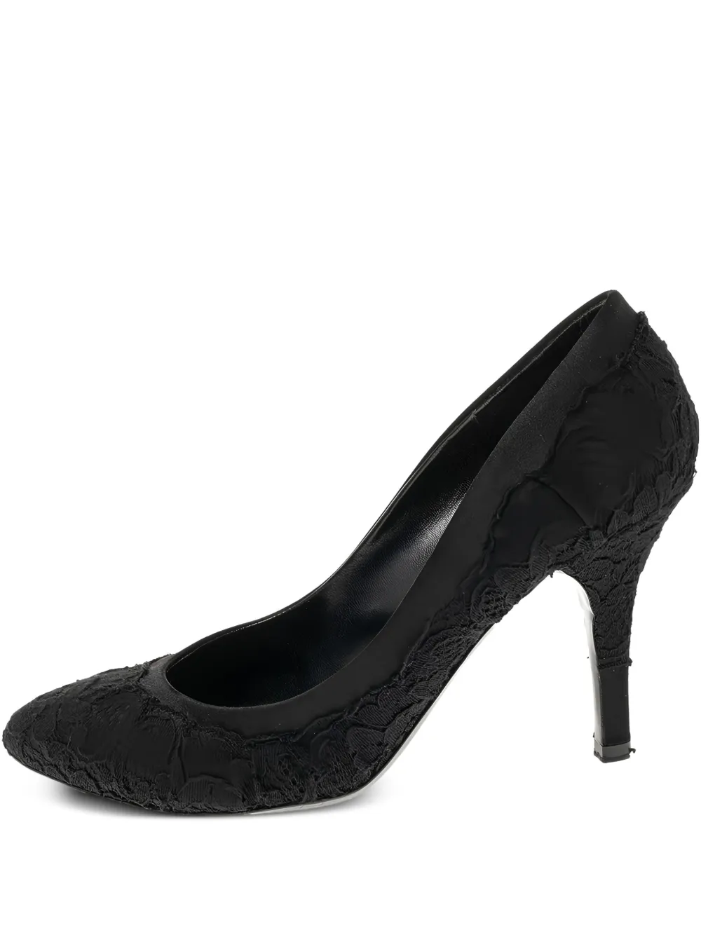 Dolce & Gabbana Pre-Owned 90mm lace satin pumps | Black | Image 1