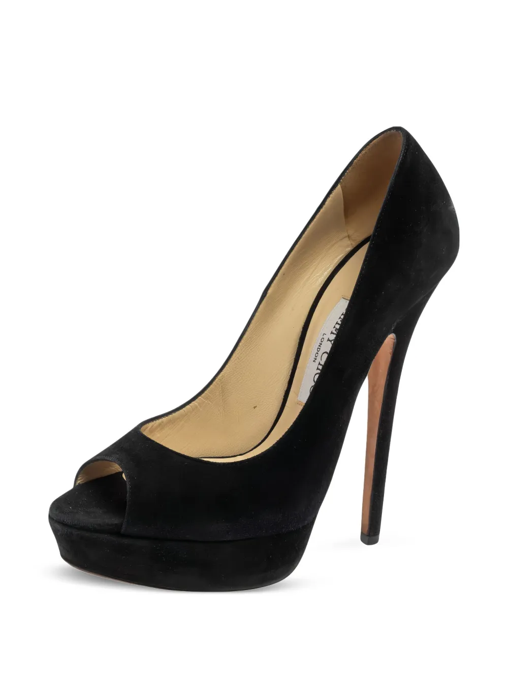Jimmy Choo Pre-Owned 150 mm suède pumps met hak - Zwart