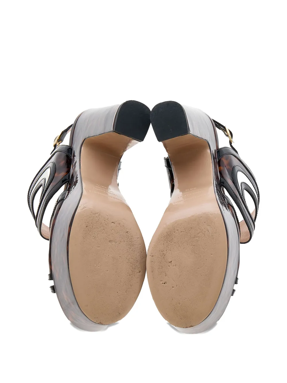 Pre-owned Nicholas Kirkwood Patent Leather Platform Sandals