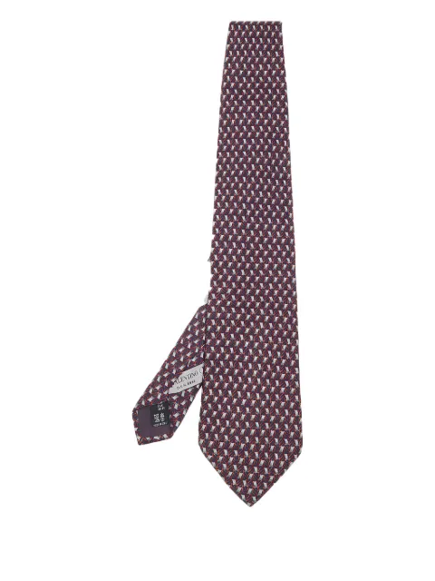 Valentino Garavani Pre-Owned geometric-pattern silk tie