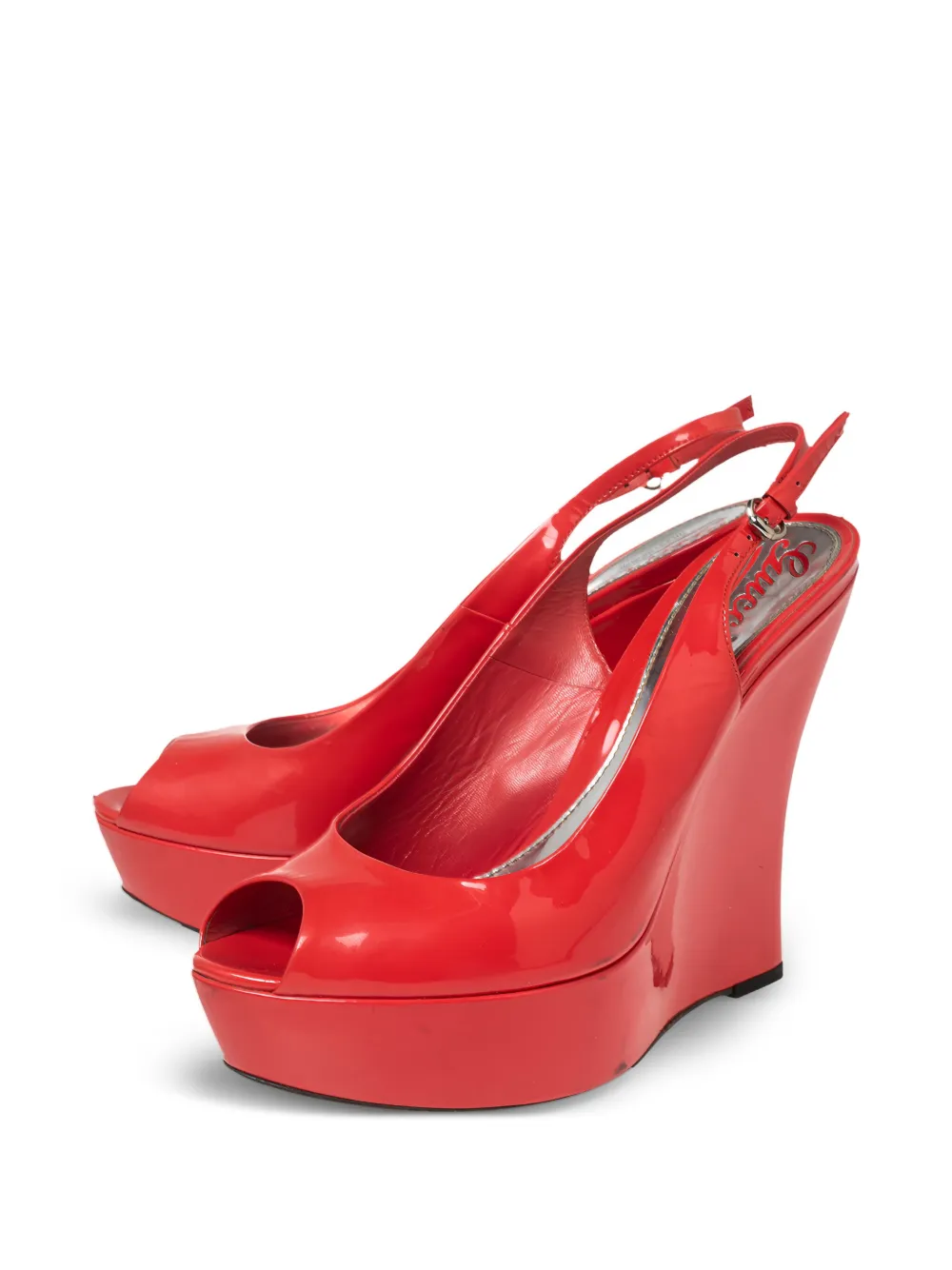 Gucci Pre-Owned 125 mm leren pumps - Rood