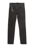 DSQUARED2 pre-owned paint-splattered jeans - Black