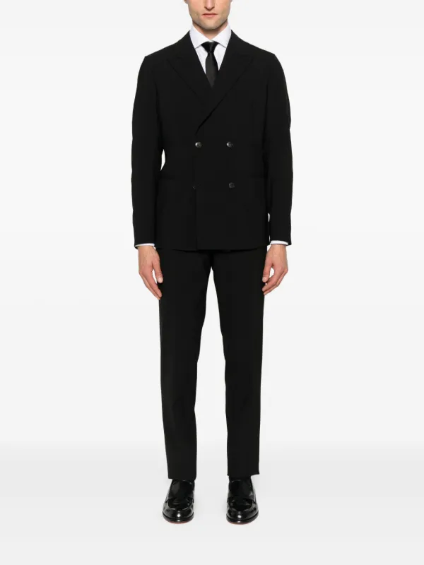 Emporio Armani double-breasted Suit | Black | FARFETCH