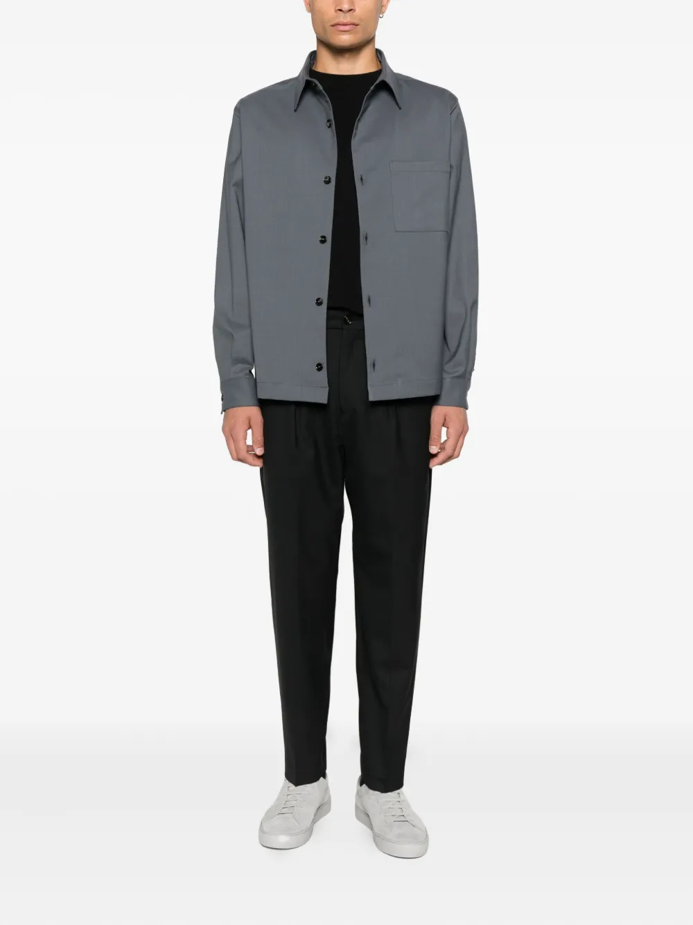 BE ABLE Dominique pleated trousers - Zwart