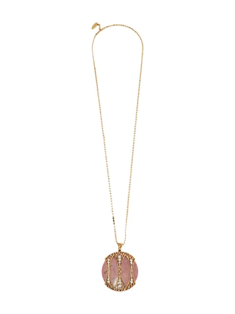Roberto Cavalli Vintage pre-owned marble crystal necklace