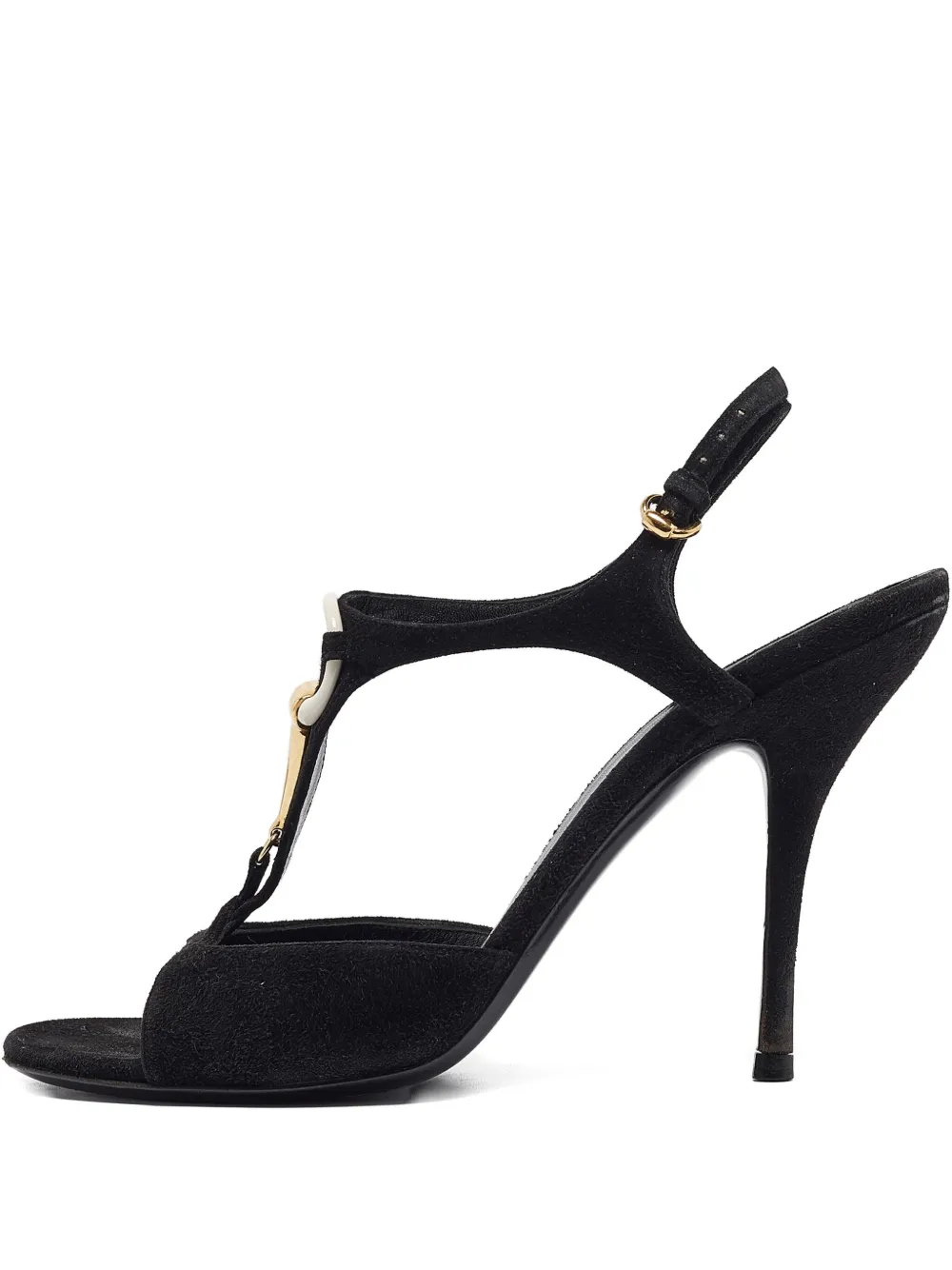 suede heeled sandals