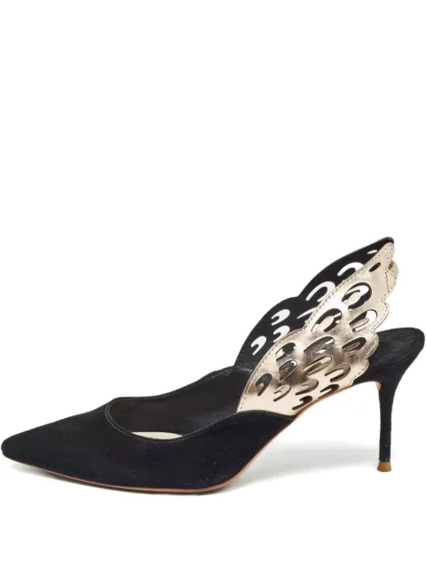 Sophia Webster pre-owned 75mm Angelo wing-slingback pumps