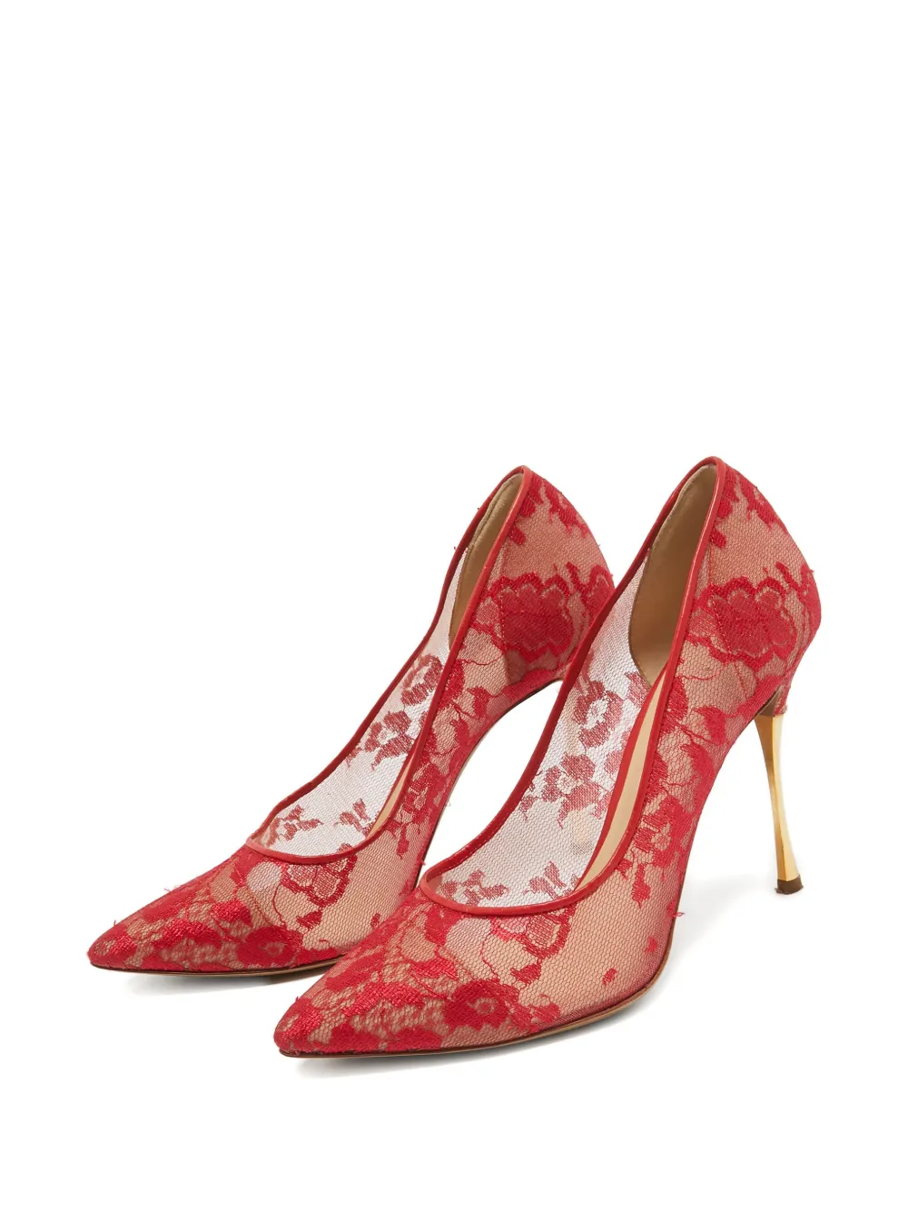 Nicholas Kirkwood pre-owned 105mm lace metal-heel pumps | Heeled Pumps | Image 2