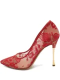 Nicholas Kirkwood pre-owned 105mm lace metal-heel pumps - Red