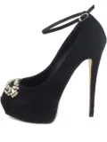 Giuseppe Zanotti Vintage 140mm crystal-embellished peep-toe pumps - Black