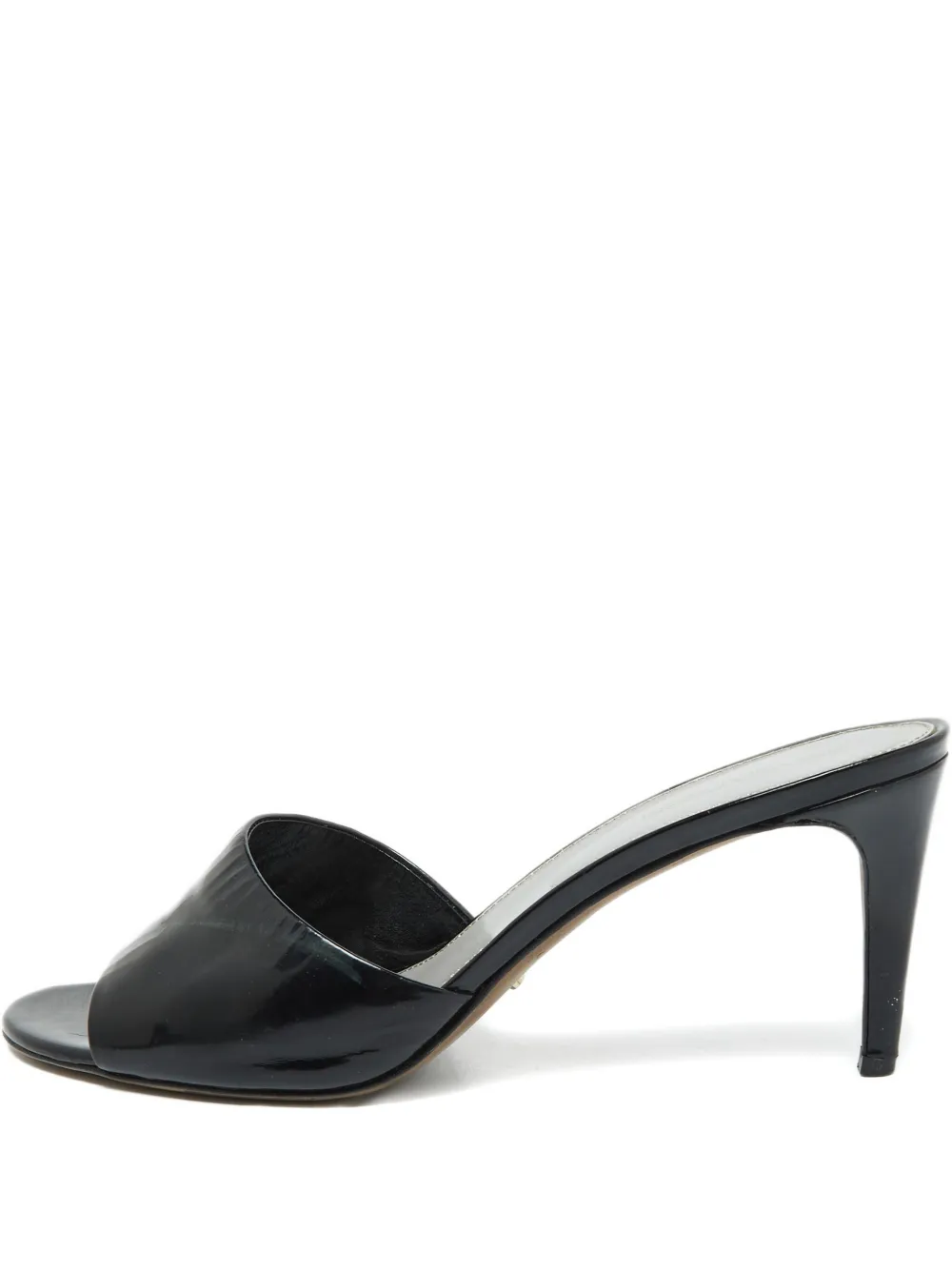 Sergio Rossi Vintage 2024 80mm leather mules | Black | Image 1