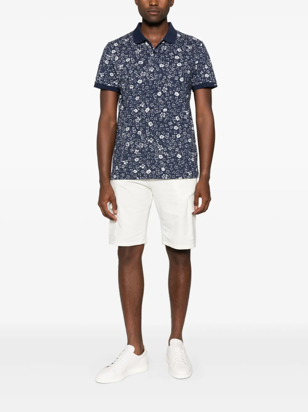 Kired cotton-blend knee-length shorts | Khaki Shorts | Image 2