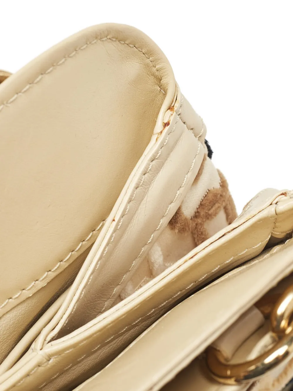 Louis Vuitton Pre-Owned Driekleurige tas met monogram en ketting Beige
