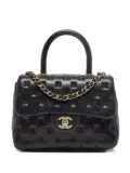 CHANEL Pre-Owned mini Cross Stitch leather Paris-Rome Coco tote bag - Black