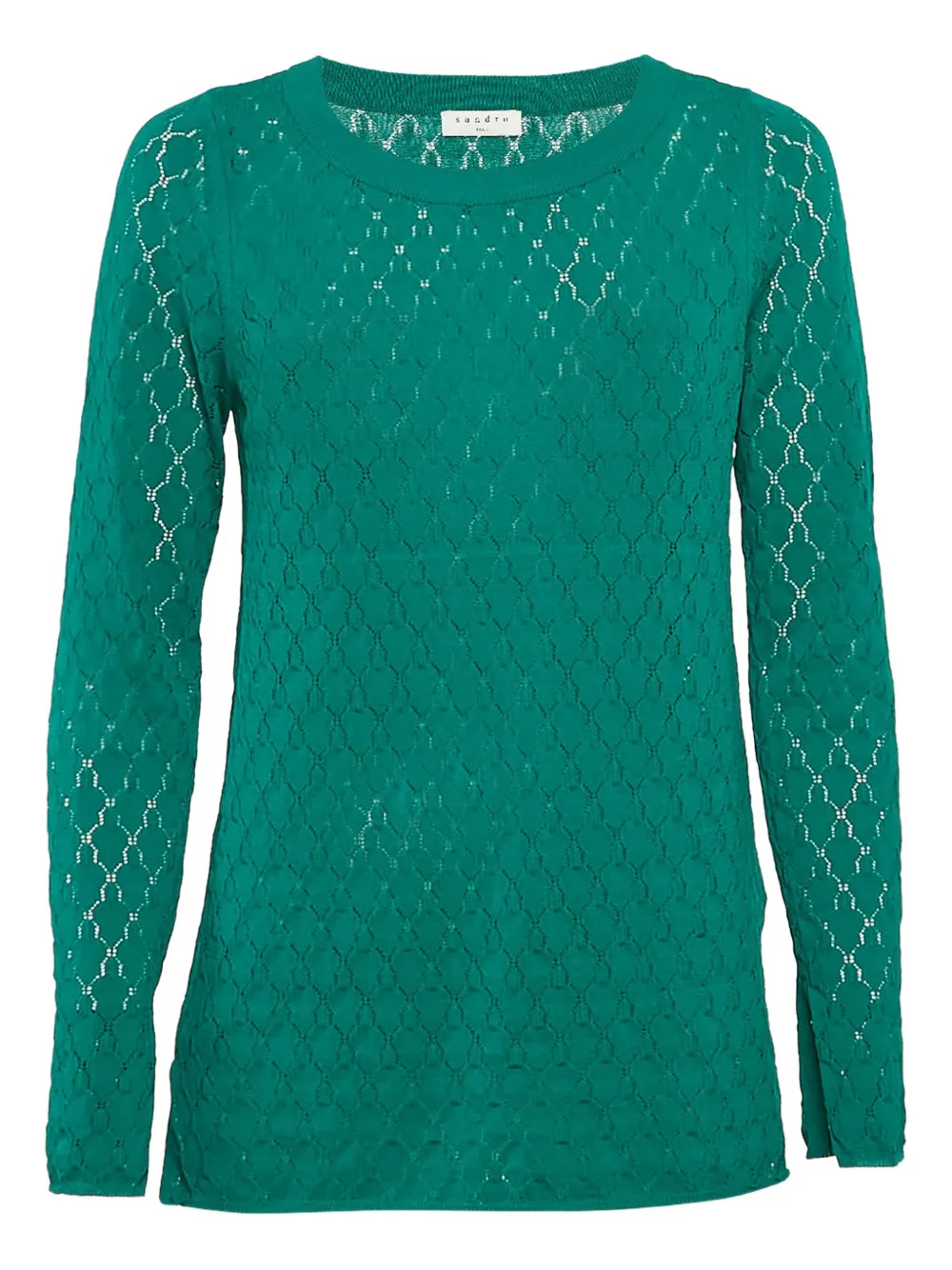 SANDRO lace-detailing top | Green | Image 1