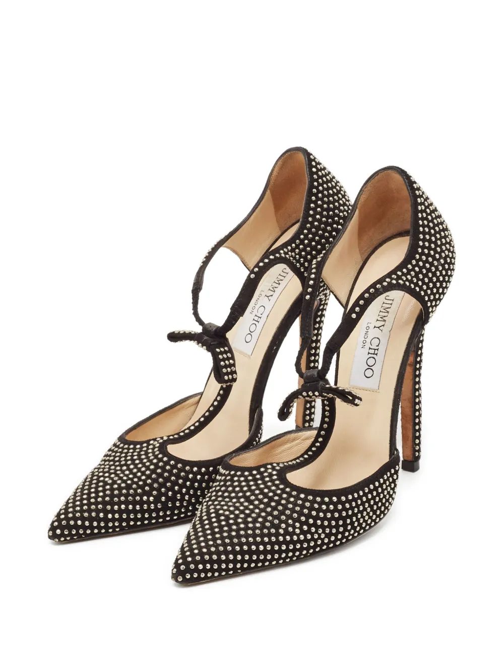 Jimmy Choo Pre-Owned 120mm studded T-strap pumps | Image 2