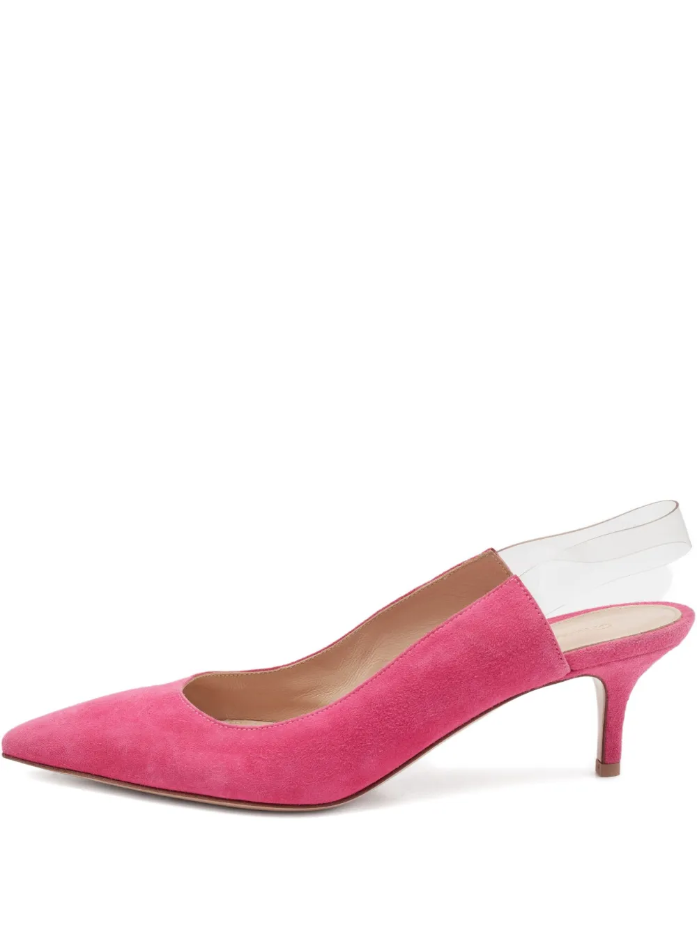 Gianvito Rossi pre-owned slingback pointed toe pumps - ピンク Gianvito Rossi pre-owned slingback pointed toe pumps - ピンク
