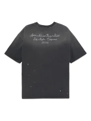 国内発送/送料関税込【Amiri】 Design Studio Amiri T-shirt AMIRI Gray 'AMIRI Design Studio' T-shirt Amiri