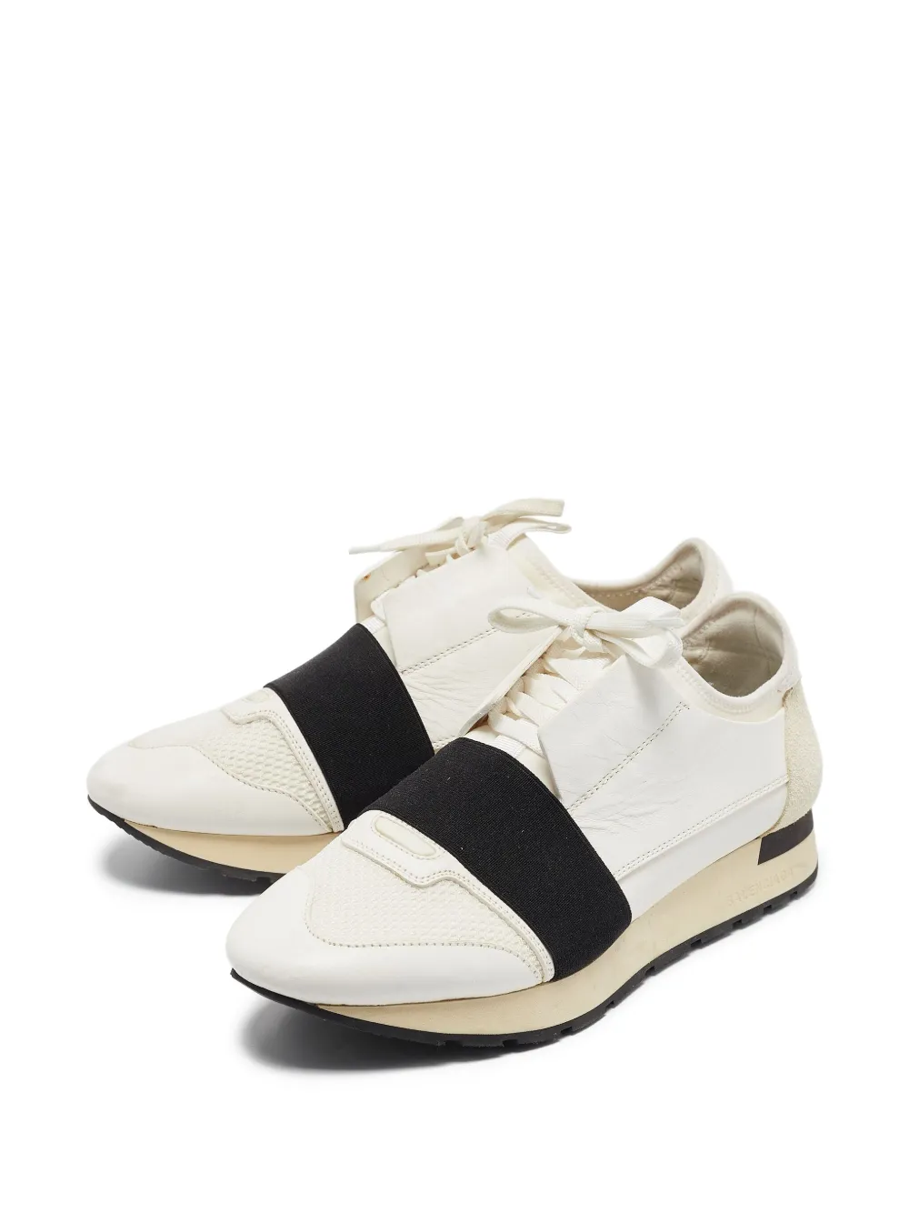 Balenciaga Pre-Owned Sneakers met elastische band - Beige