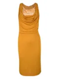 Ermanno Scervino Vintage draped midi dress - Orange