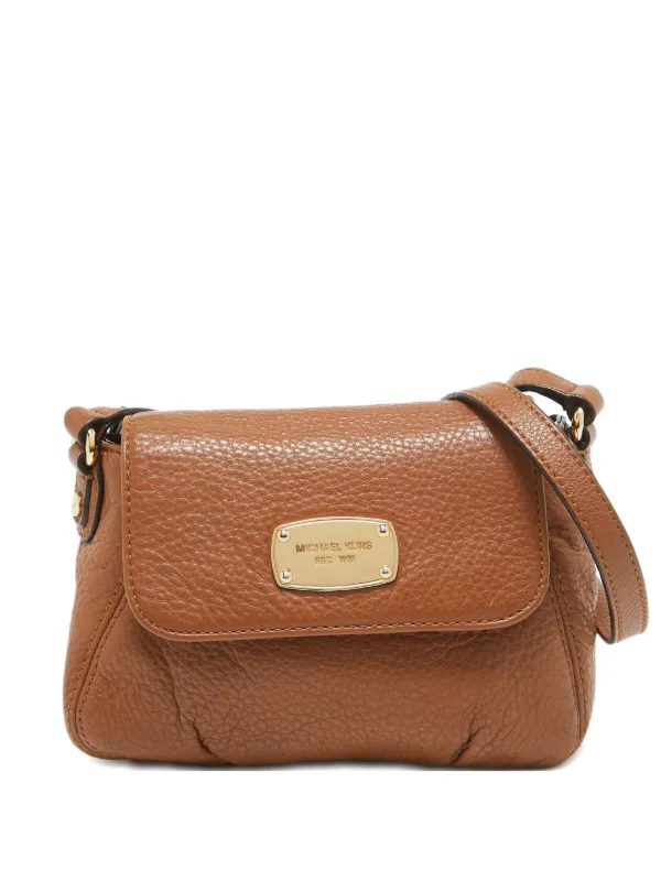 Michael Kors Vintage Leather Crossbody Bag Brown FARFETCH IN