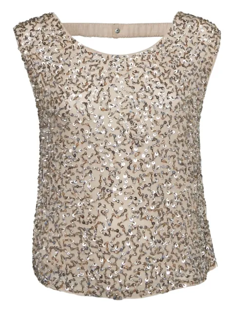 alice + olivia pre-owned sequin-embellished top