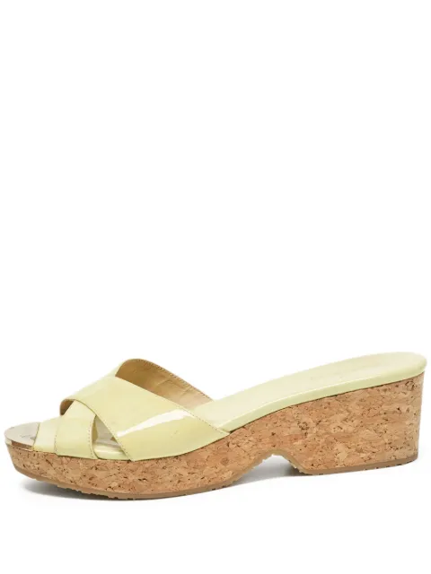 Jimmy Choo Pre-Owned 50mm Prima wedge sandals