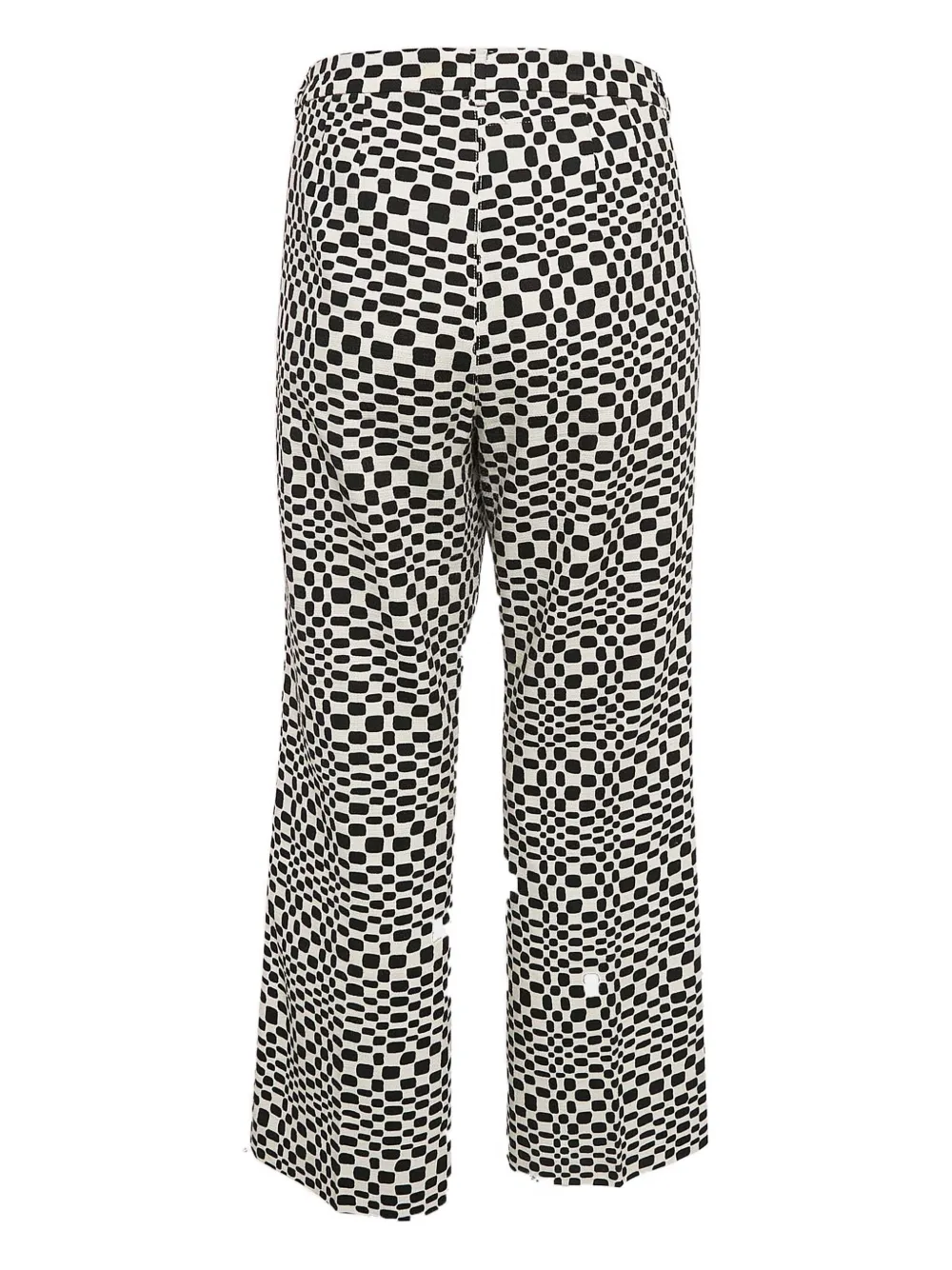 Max Mara Broek met grafische print - Zwart
